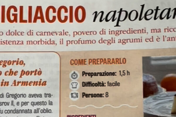 Su Famiglia Cristiana, trovate la ricetta del Migliaccio napoletano