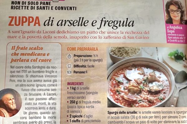 Su Famiglia Cristiana la ricetta della Zuppa di arselle e fregula