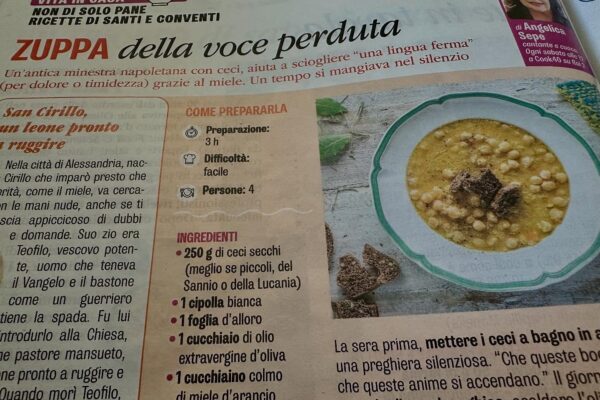 Su Famiglia Cristiana la “Zuppa della voce perduta”